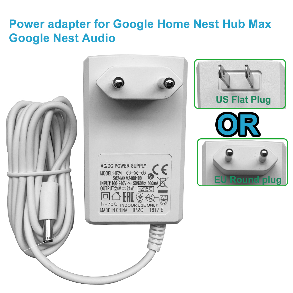 Fonte de alimentação 24V compa - Google Speaker Nest Audio avaliação e preço