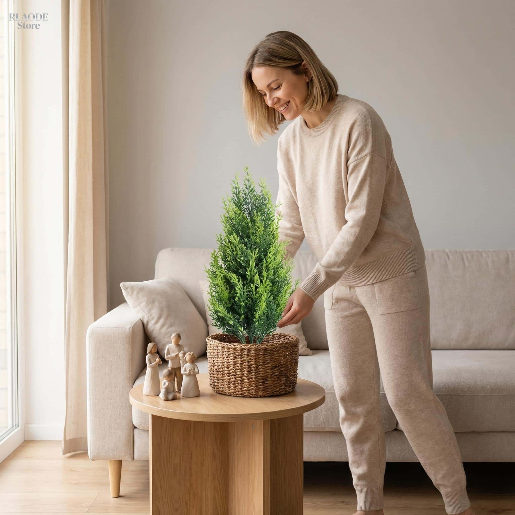 2 Peças de Cipreste e Samambai - Dracaena Marginata avaliação e preço